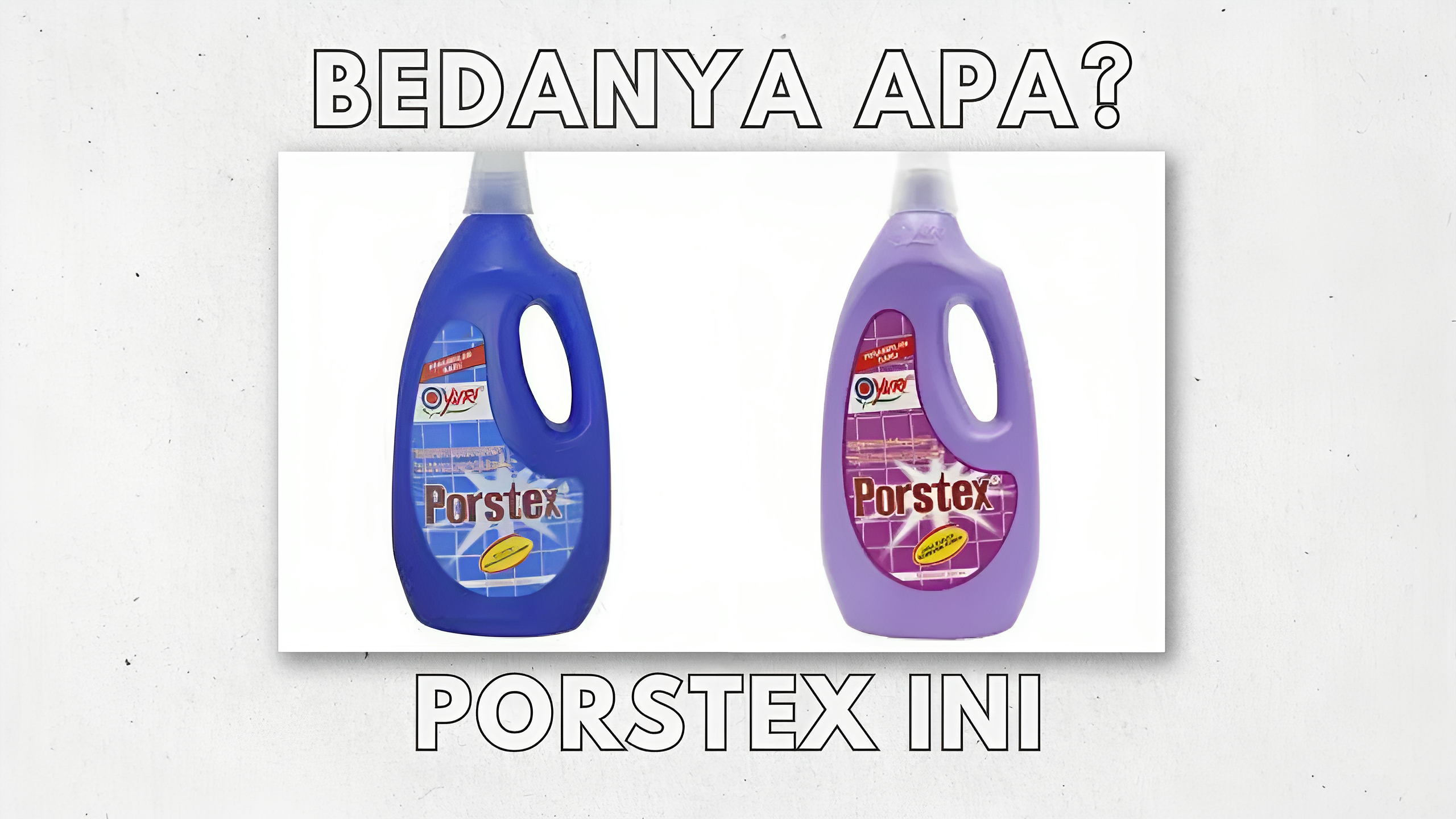 perbedaan porstex biru dan ungu