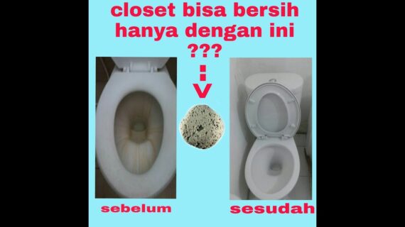 Tutorial Cara hilangkan kerak closet dengan Batu apung