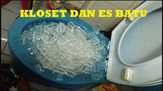 Lubang Toilet Mampet, Tuangkan Es Batu Bakal Lancar Kembali