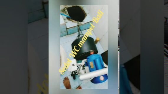 Cara perbaiki sedot WC mampet menggunakan mesin sepiral