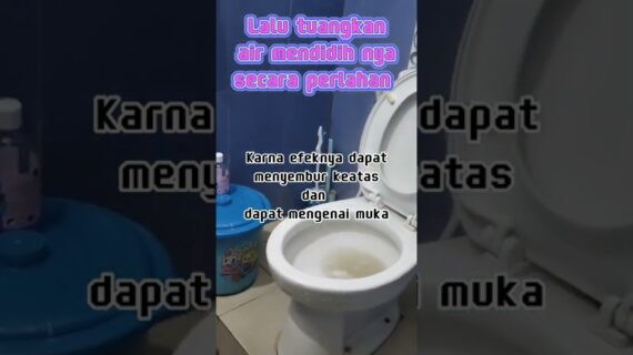 cara mengatasi kloset tersumbat/mampet