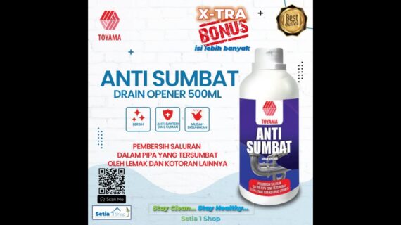Anti Sumbat Saluran Air WC Toilet Mampet TOYAMA 500 ml