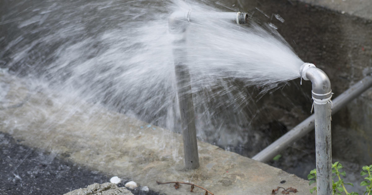 burst pipe