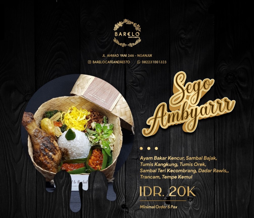 menu barelo cafe and resto